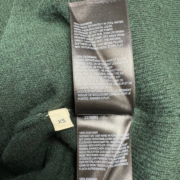 NWT WHISTLES Dark Green Dolman Cashmere Knit Sweater XS - Picture 11 of 11